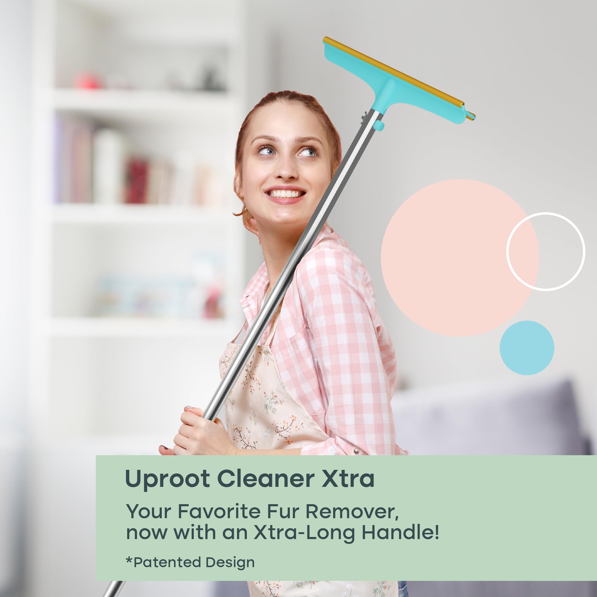 Uproot Clean Xtra curtains demonstrate versatile cleaning on drapes.