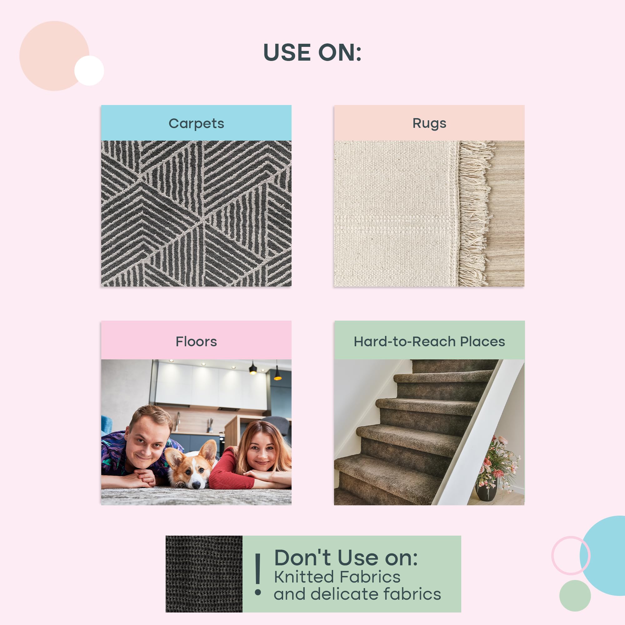 Uproot Clean Xtra pet hair remover wide head in use on sofa.