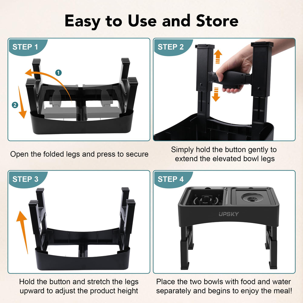 UPSKY anti-slip feet keep the setup steady during meals.