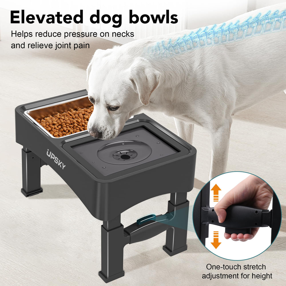 UPSKY four-height adjustment grows with your dog from puppy to senior.