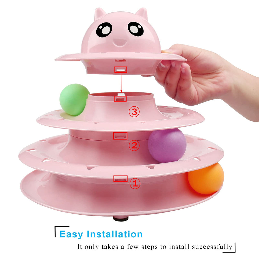 UPSKY cat toy roller anti-slip mat keeps setup stable during enthusiastic sessions.