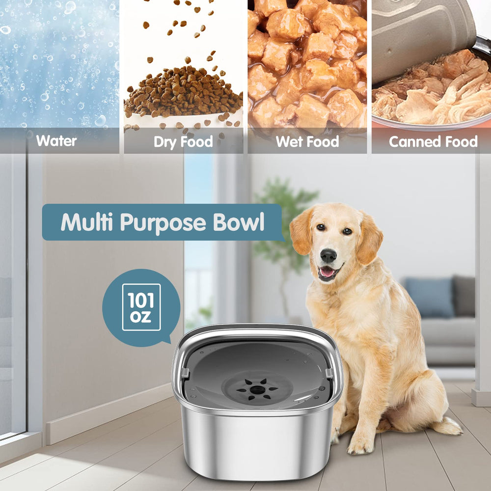 UPSKY 3L dog water bowl easy-clean components for quick maintenance after outings.