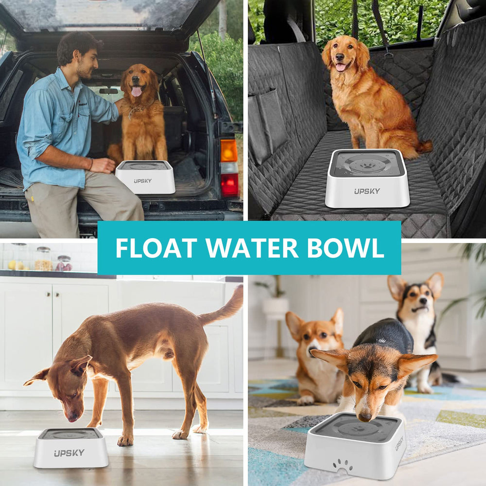 UPSKY car-travel friendly water dispenser keeps pets hydrated on the go.