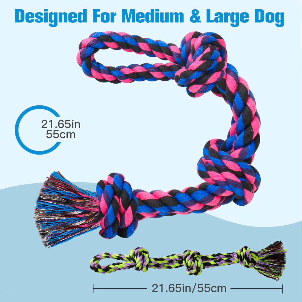 Upsky rope toy durability in action shows tightly woven twists resisting strong bites.