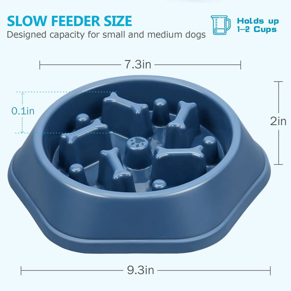 UPSKY slow feeder bowl displays anti-slip mats that secure feeding and protect floors.