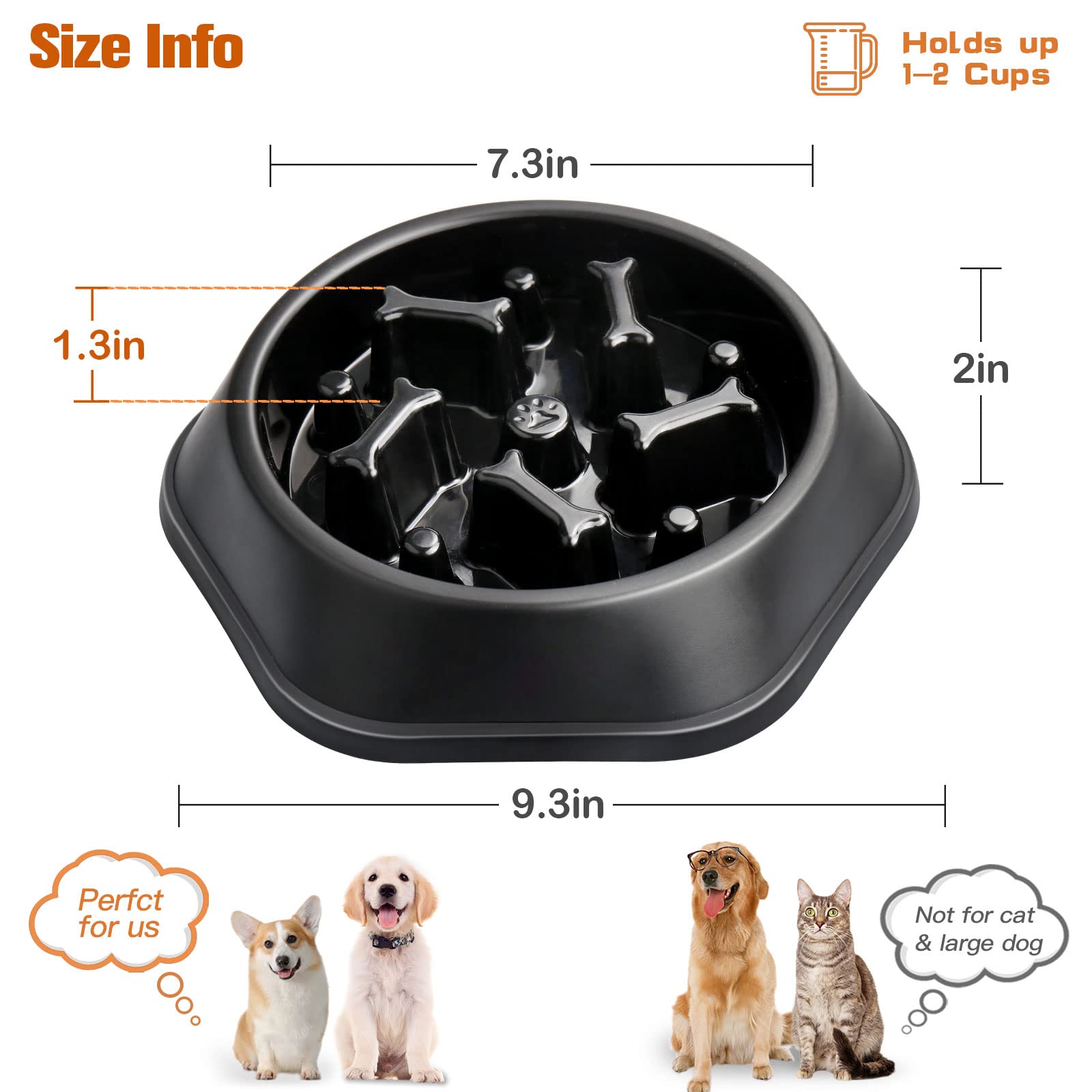 UPSKY Slow Feeder bowl is dishwasher-safe for easy cleanup after meals.