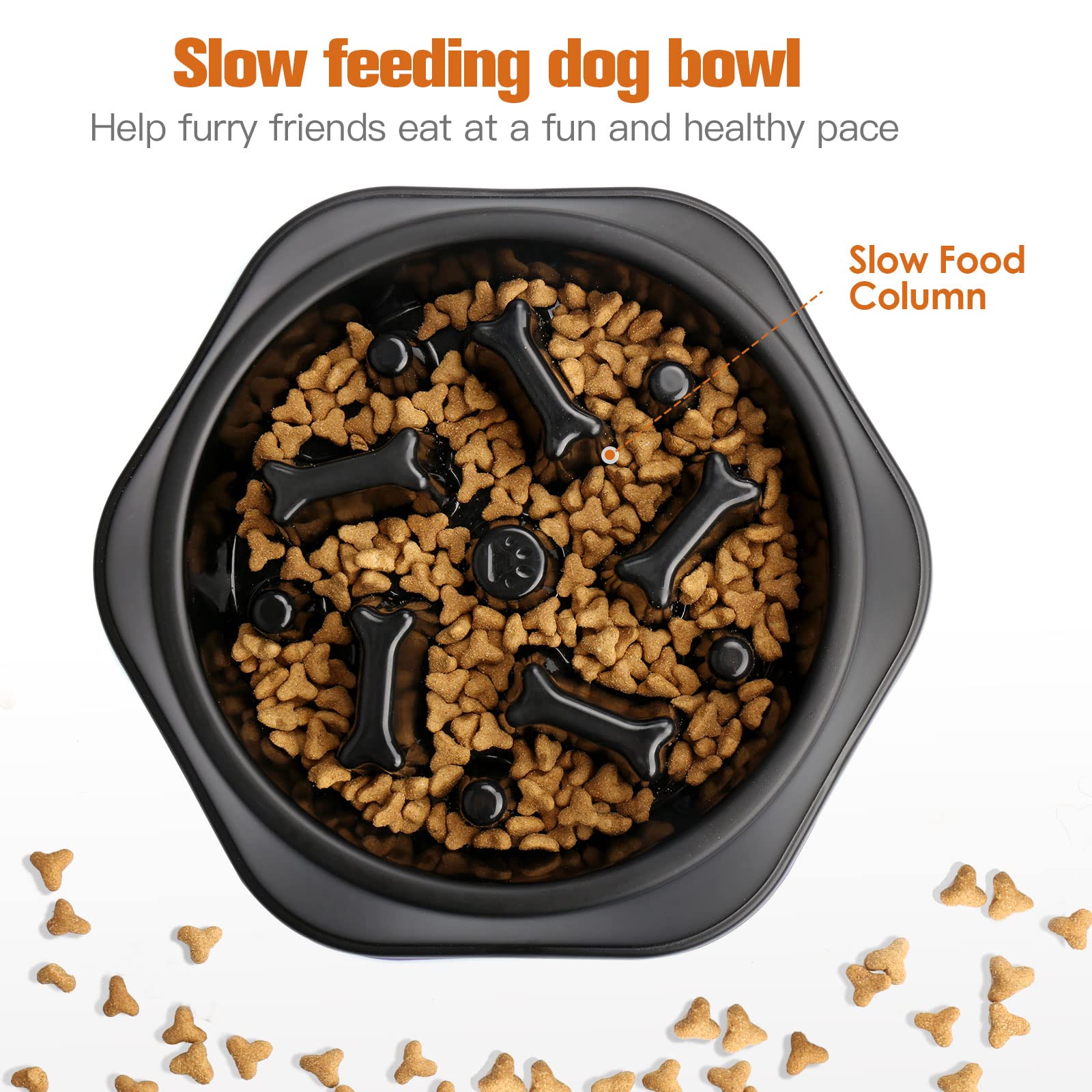 UPSKY Slow Feeder uses durable PP material for daily use.