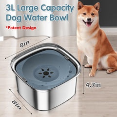 UPSKY stainless steel dog bowl highlights durable metal construction and easy cleaning