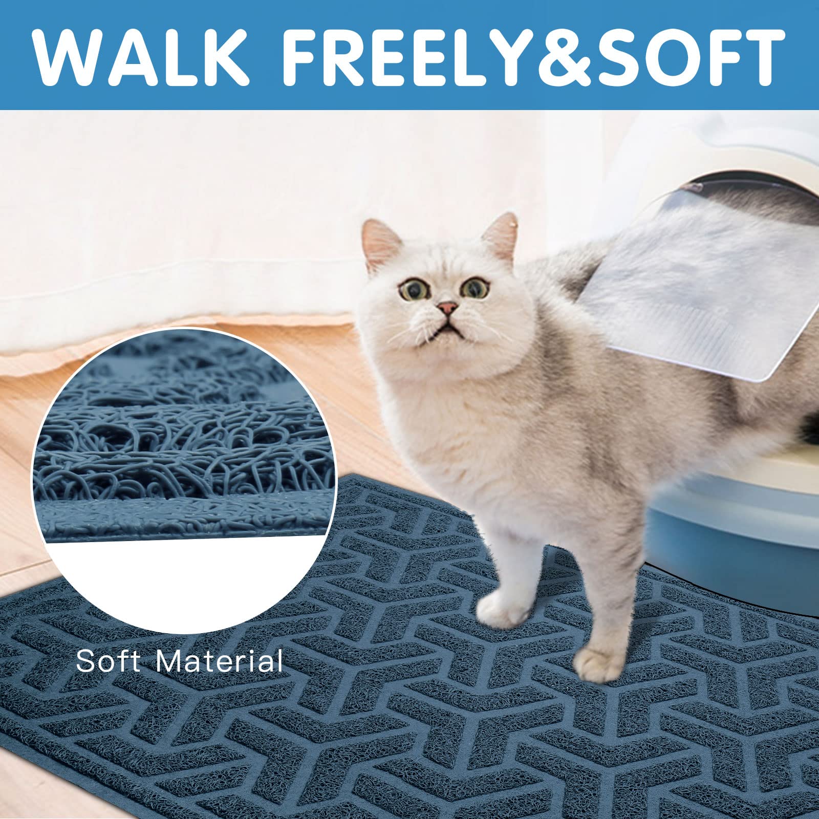 Upsky esterilla suave para patas de gatos, segura y cómoda cada pisada.
