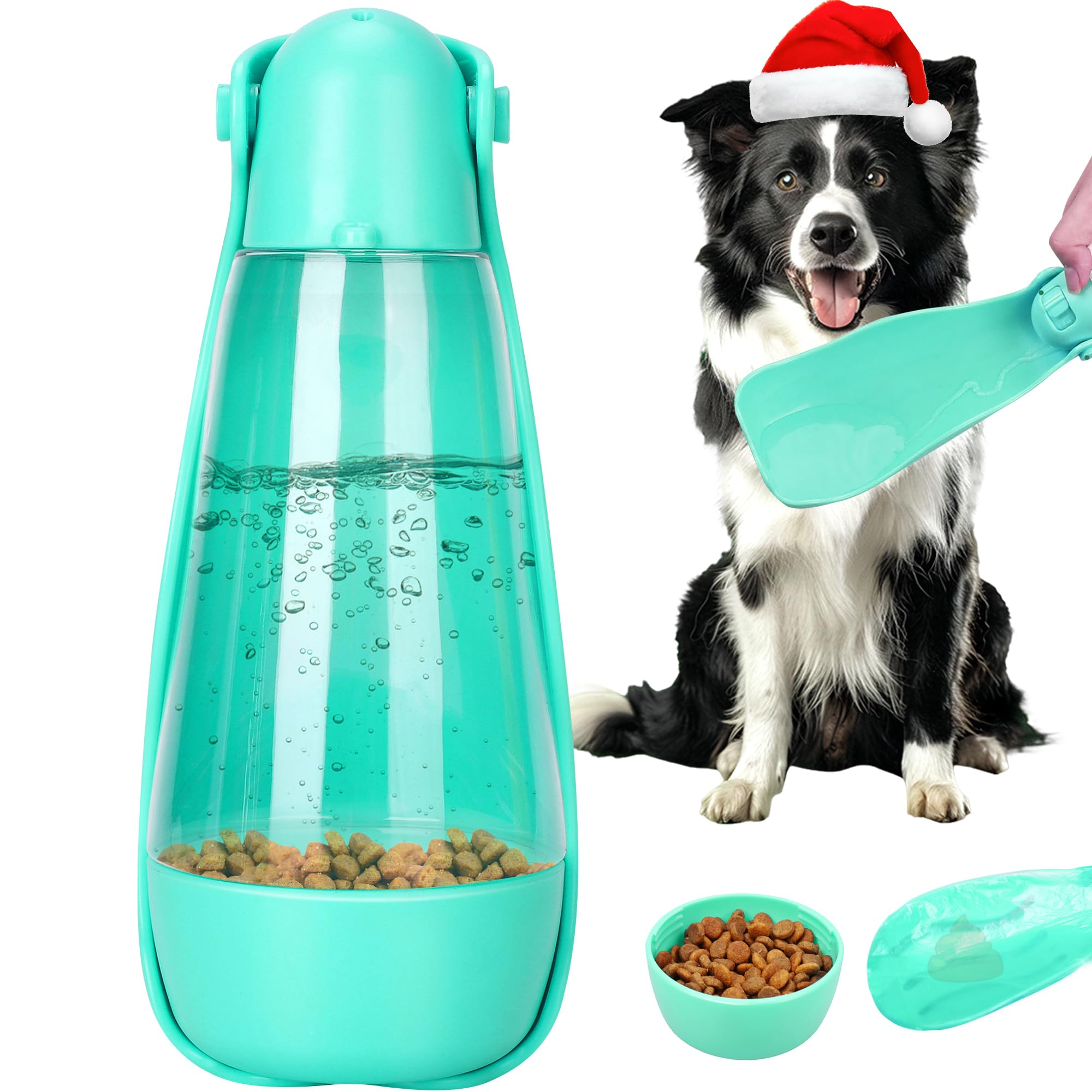 UPSKY portable dog water bottle with foldable dispenser keeps pets hydrated on walks.