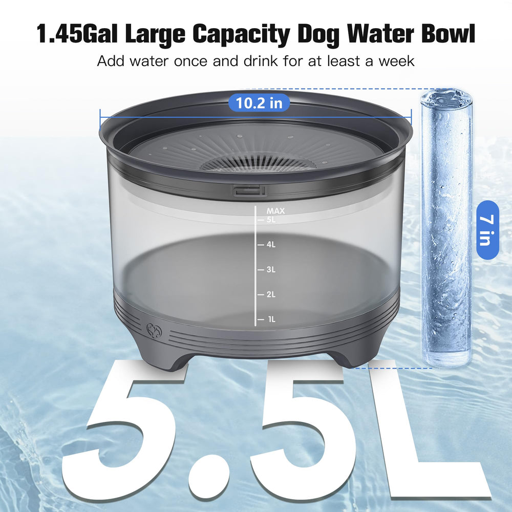 UPSKY slow-drinking floating disk minimizes splashes while pets drink.