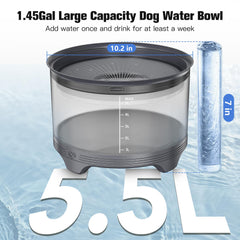 UPSKY slow-drinking floating disk minimizes splashes while pets drink.