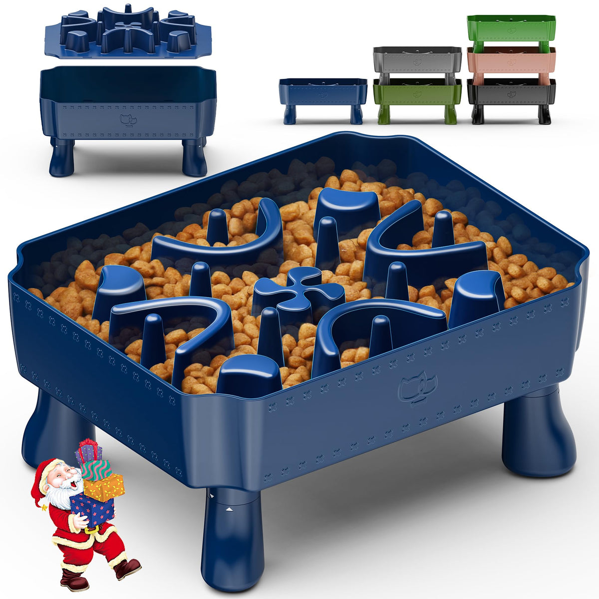 Upsky slow feeder bowl with maze puzzle promotes mindful eating and extended mealtime