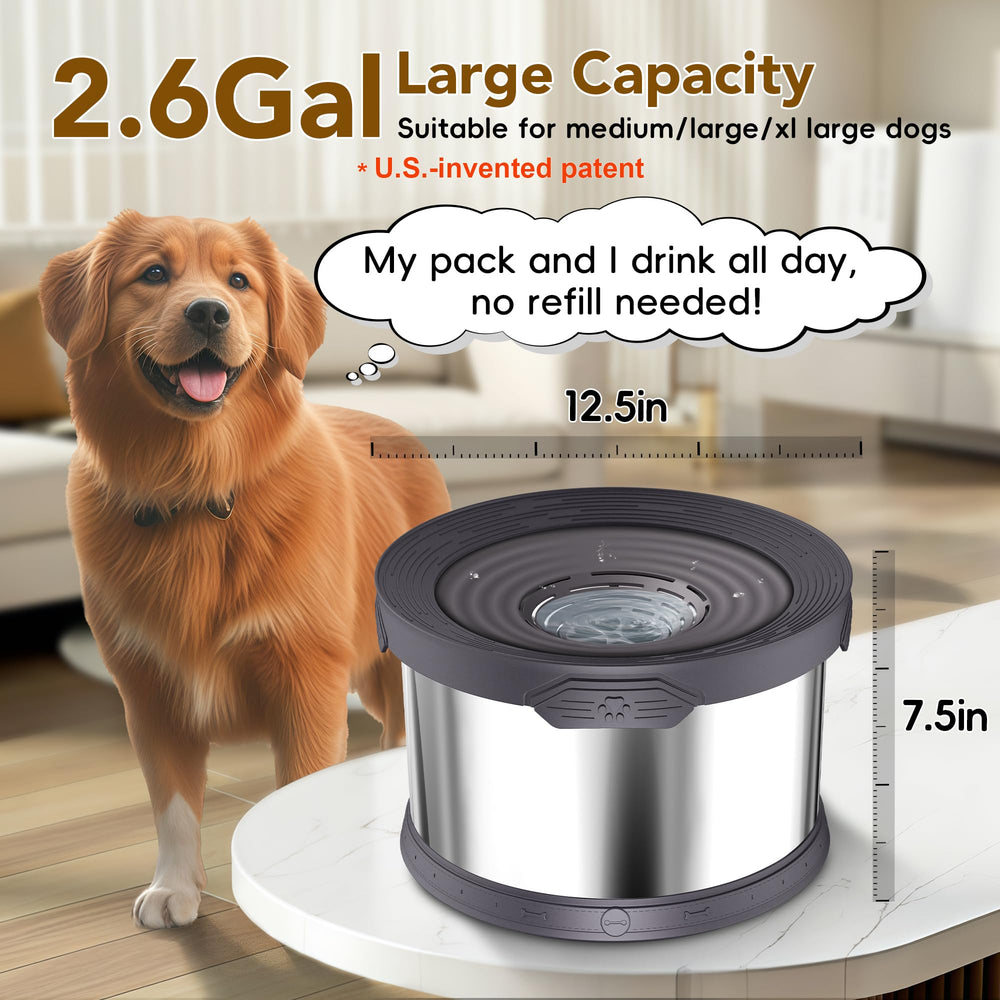 UPSKY stainless steel bowl with large capacity for multi-pet homes