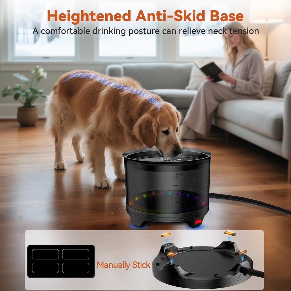 Upskypet large 186 oz capacity minimizes refills for busy households.