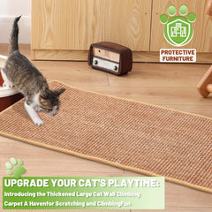 Uranshin cat scratcher mat anti-slip bottom keeps it stable