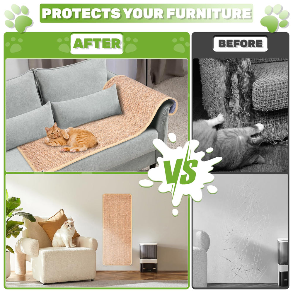 Uranshin cat scratcher mat size 39.3 by 15.7 inches