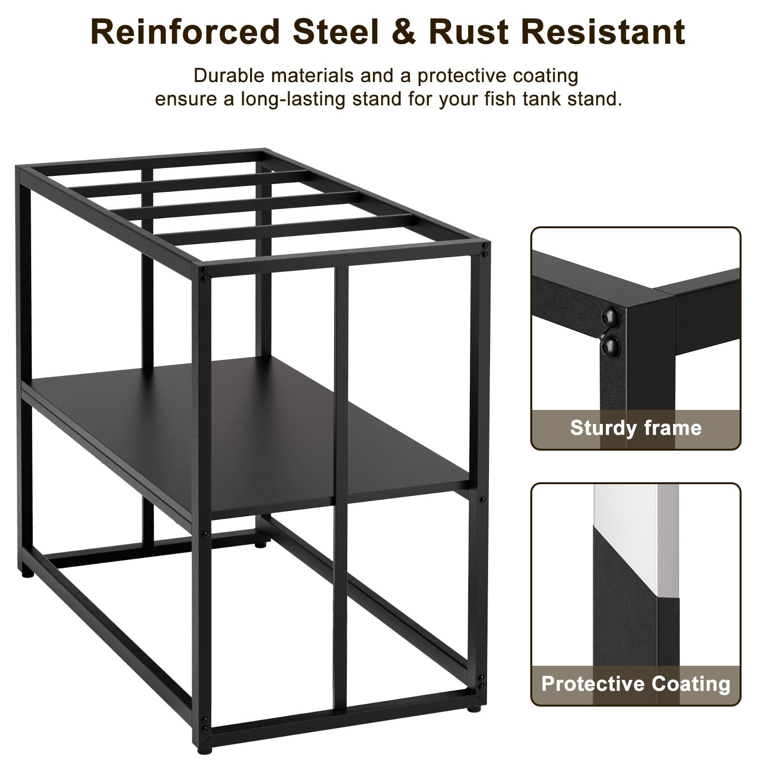 Urban Deco fish tank stand easy assembly includes tools for quick setup.