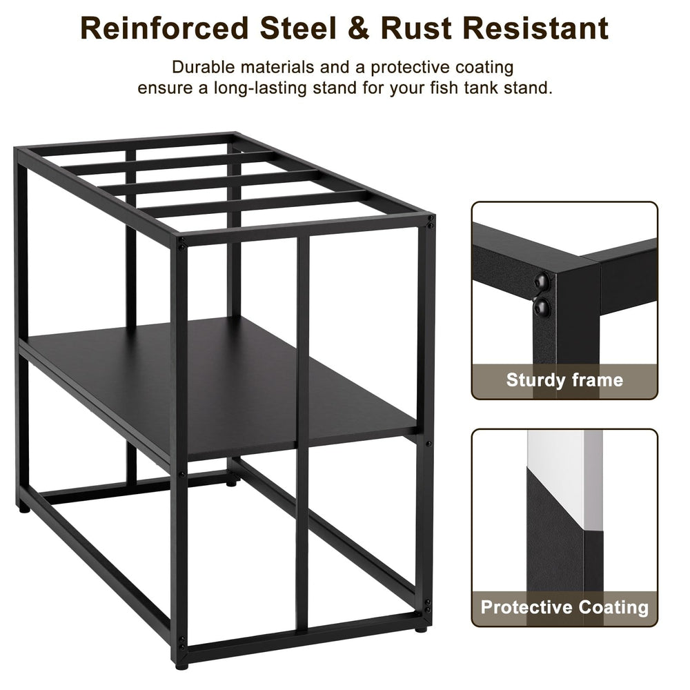 Urban Deco fish tank stand easy assembly includes tools for quick setup.