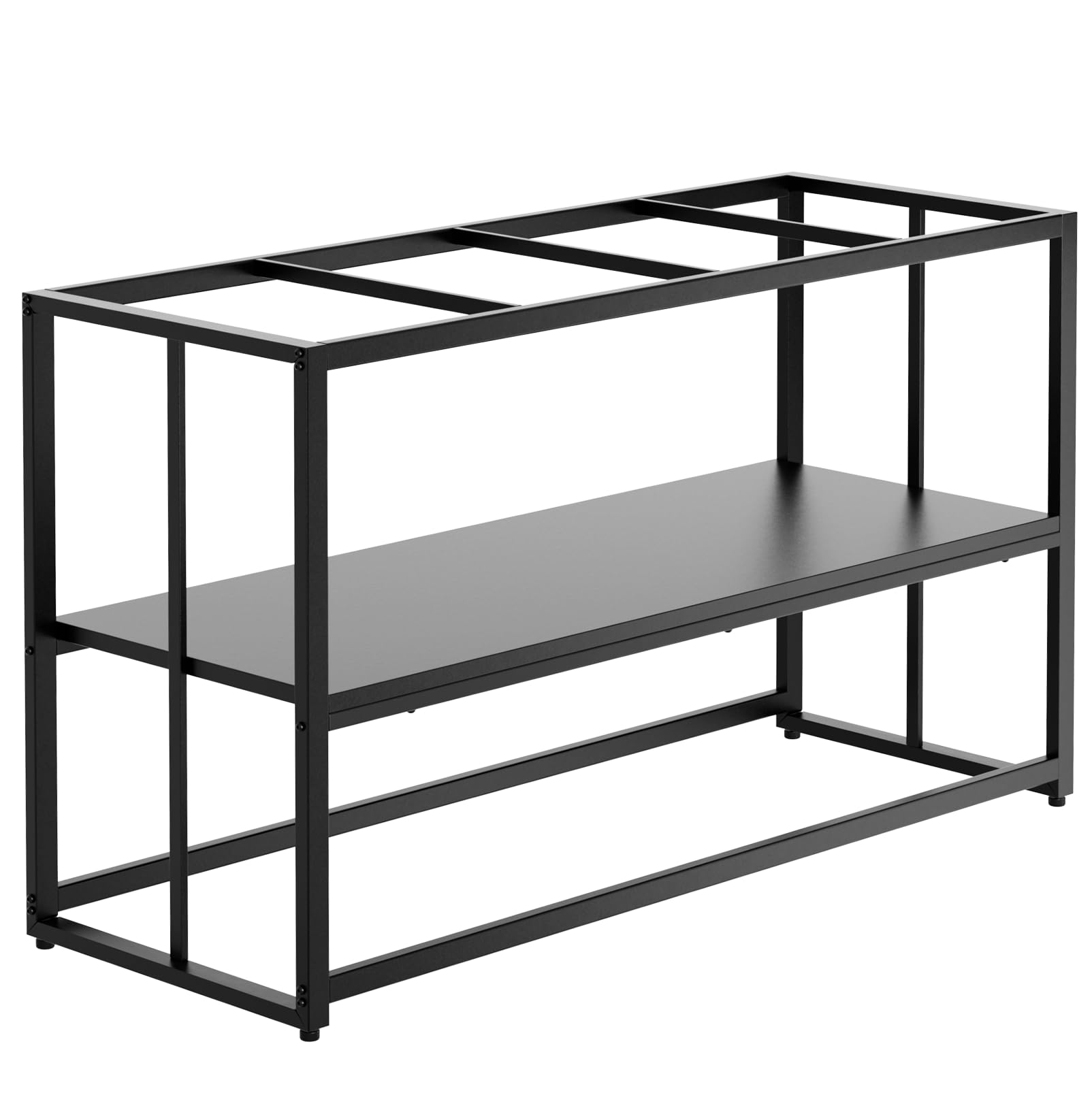 Urban Deco fish tank stand front view showing sturdy 900 lb capacity for large aquariums