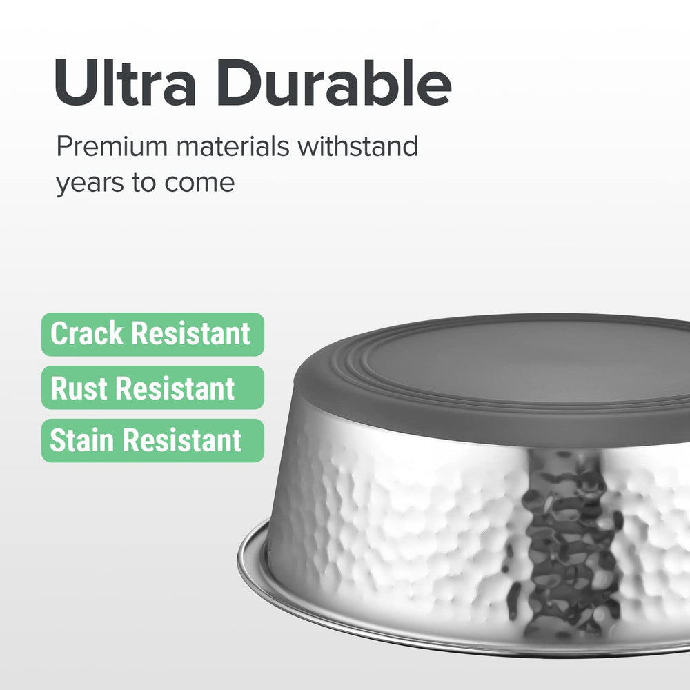 URBUDDIES dishwasher-safe dog bowls simplify cleaning after dry kibble or wet meals.