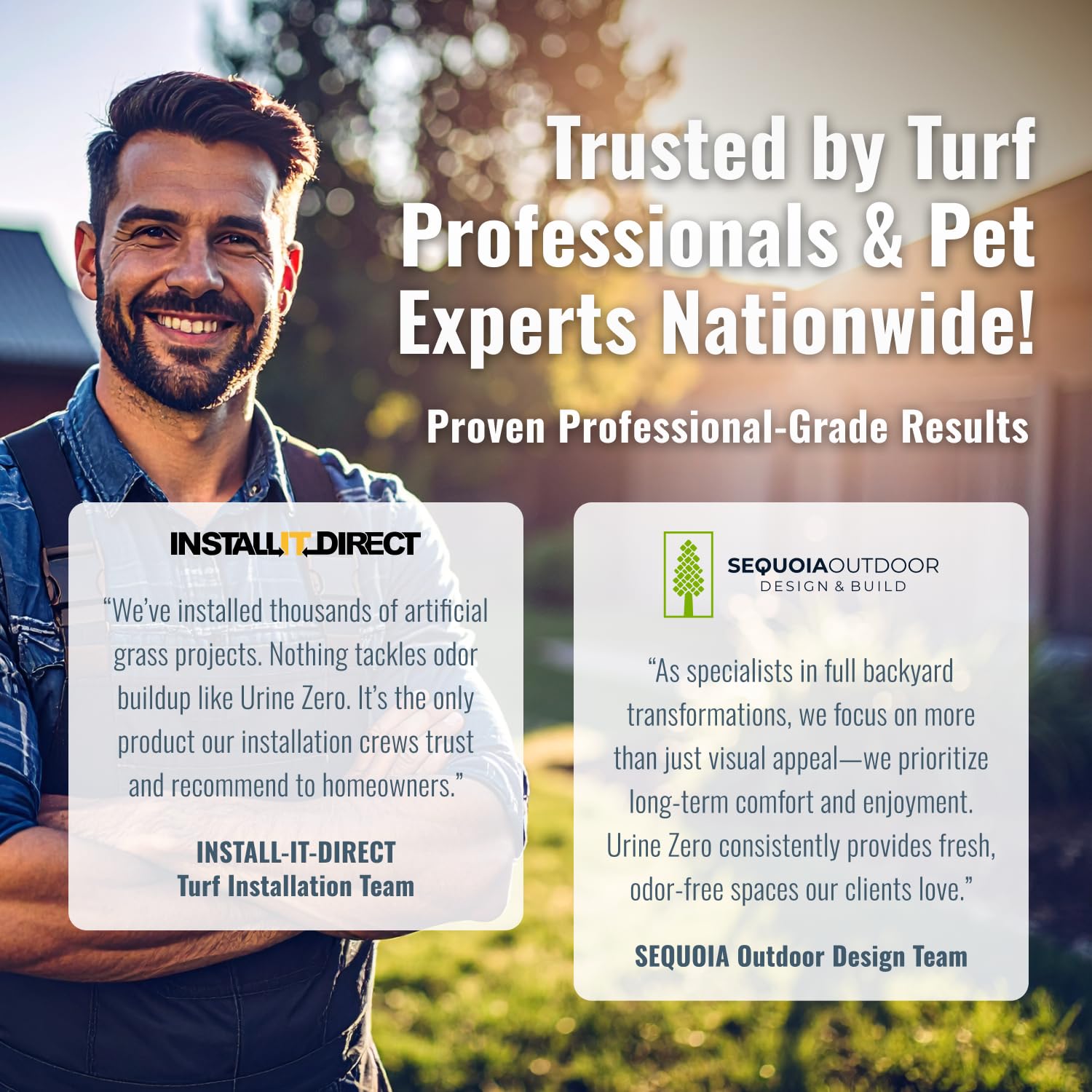 Urine Zero on artificial-grass shows removing stubborn pet odors.