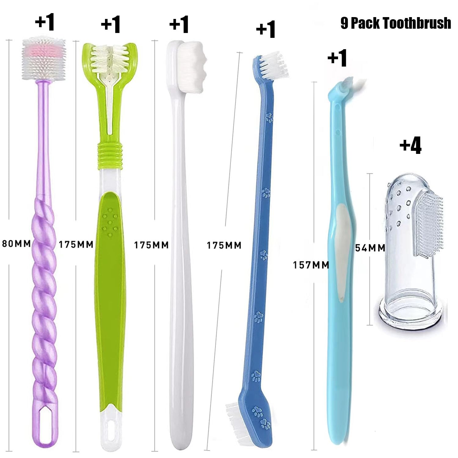 URMYONLY dental tooth scaler toothbrush supports easier plaque removal around gums.