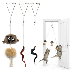 URMYONLY door-hanging cat toy mouse provides engaging exercise for indoor cats