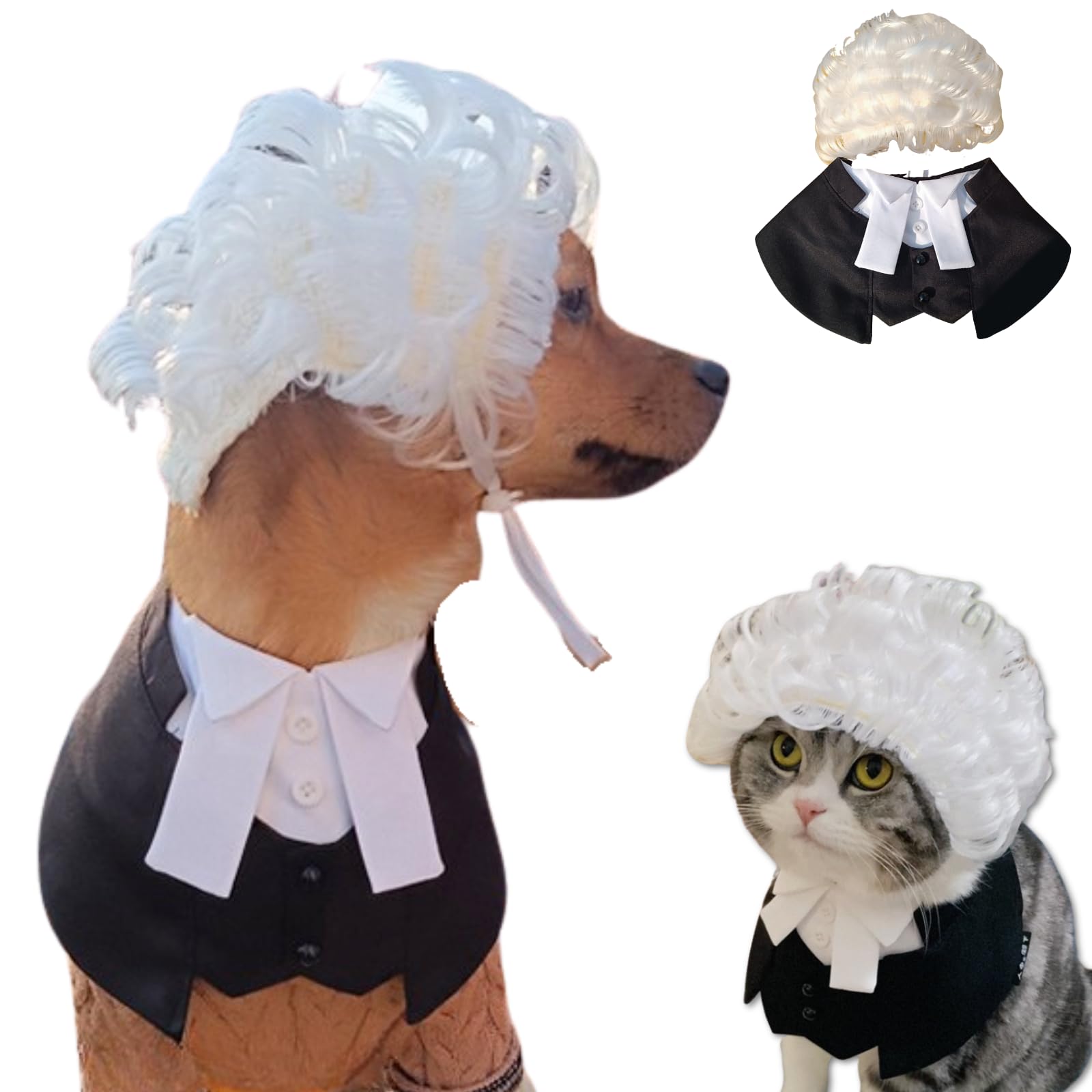 Urnat dog-cat lawyer costume robe large — stylish, photo-ready pet outfit