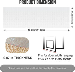 Durable PVC material with 0.07-inch thickness provides lasting protection.