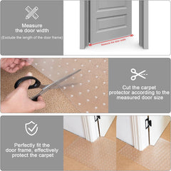 Textured non-slip surface and rugged backing prevent shifting during use.