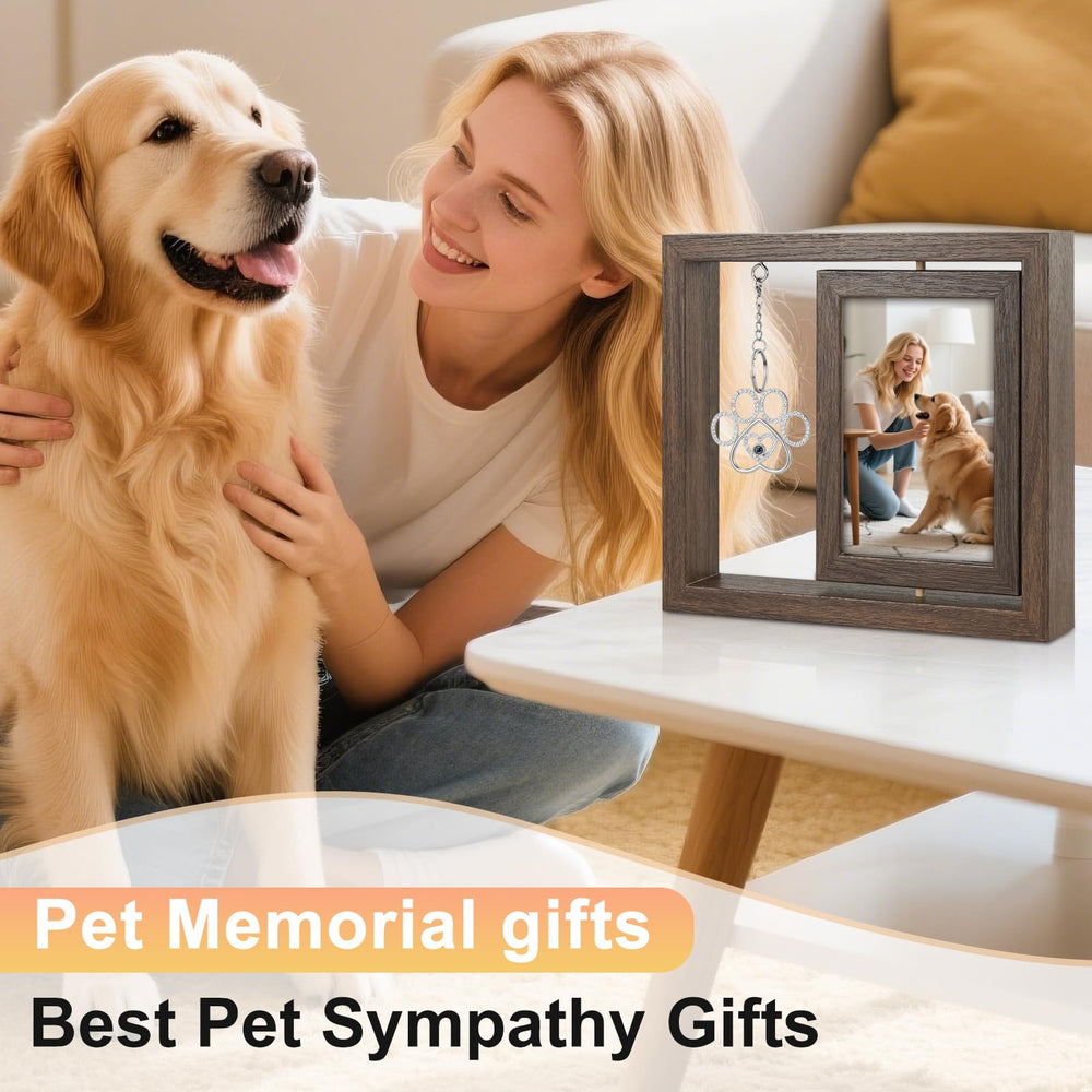 Uross memorial frame with clear acrylic panels delivers crystal-clear memory display.