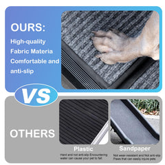 Uross Dog Ramp folded storage compact demonstrates easy portability.
