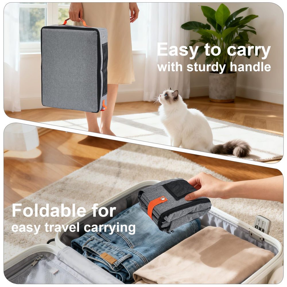 Uross in-car setup shows travel-friendly dimensions and portability.