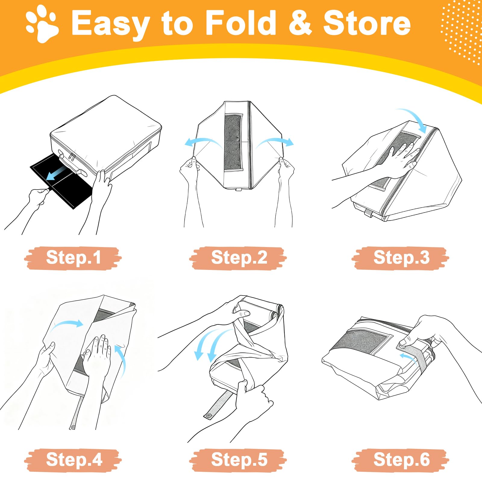 Uross multiuse storage option for pet supplies and accessories.
