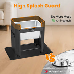 URPOWER 3-gallon dog bowl assembly view highlights sturdy frame for lasting use.
