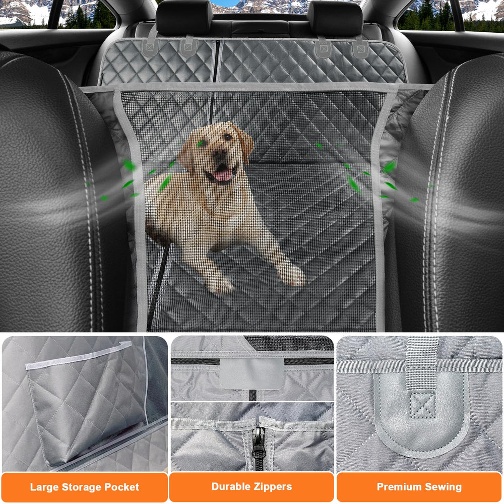 URPOWER 6-in-1 waterproof 600D cover shields seats from spills and fur.