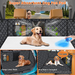 URPOWER back seat extender hammock provides a safe, comfy space for dogs in cars