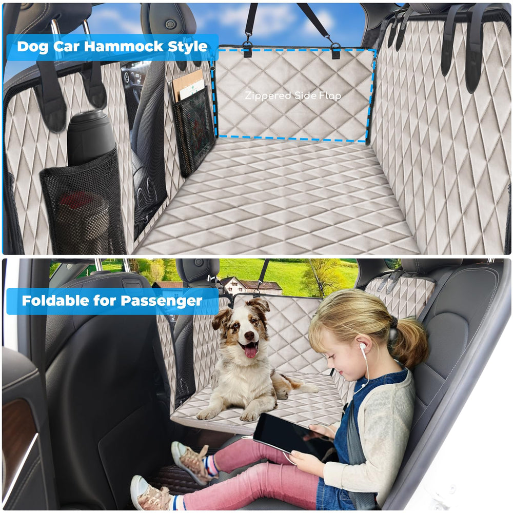 URPOWER back-seat extender waterproof Oxford fabric guards seats against mud and spills.