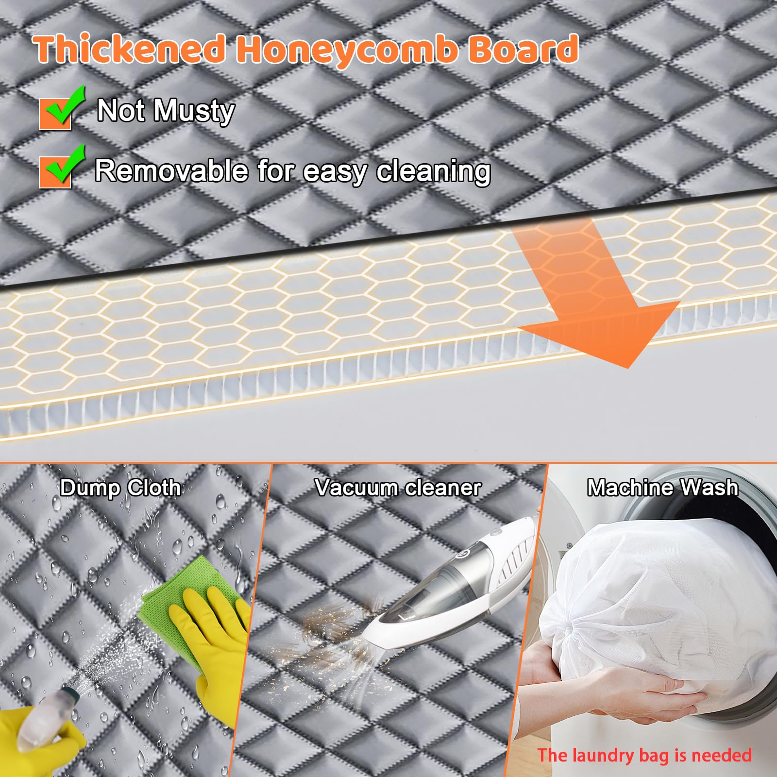 URPOWER Backseat Extender pocket stores toys and treats within easy reach