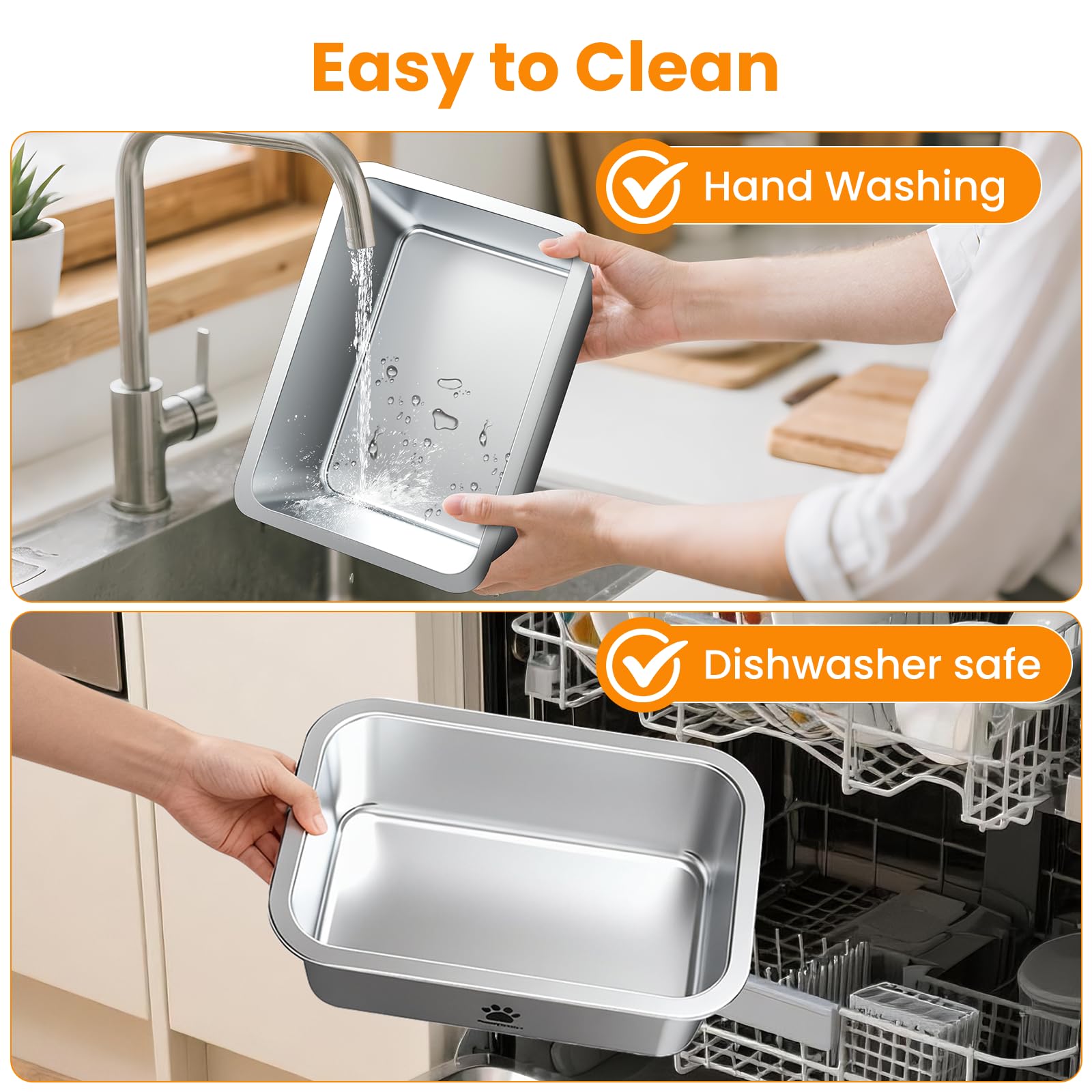 URPOWER easy-clean design with smooth surface resists food buildup and simplifies washing.