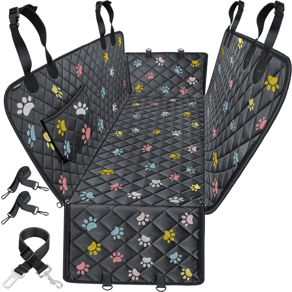 URPOWER dog car seat cover backseat hammock protects upholstery during muddy rides.