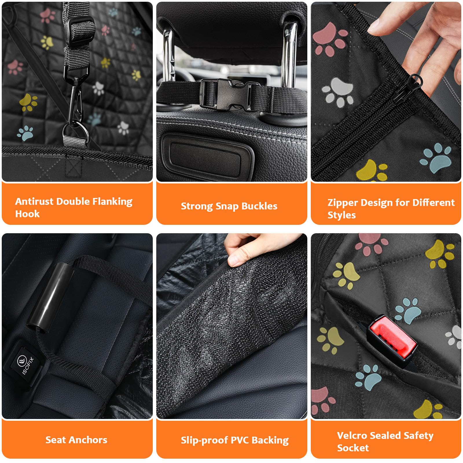 URPOWER seat cover includes side flaps and Velcro openings for extra protection