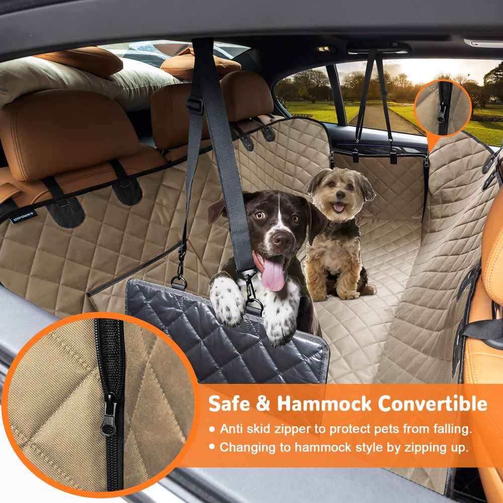 URPOWER waterproof 4-layer fabric keeps back seat dry from mud.