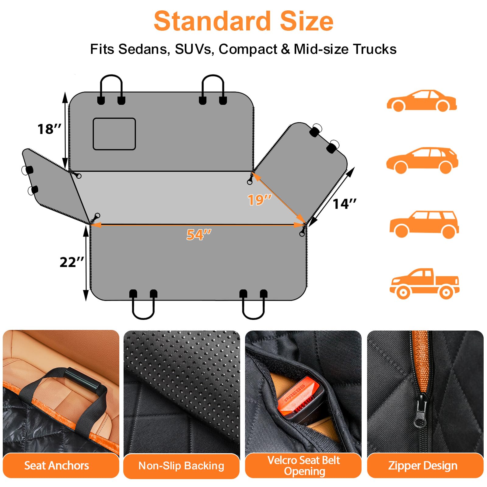 URPOWER easy-install dog seat cover demonstrates quick setup and cleaning.