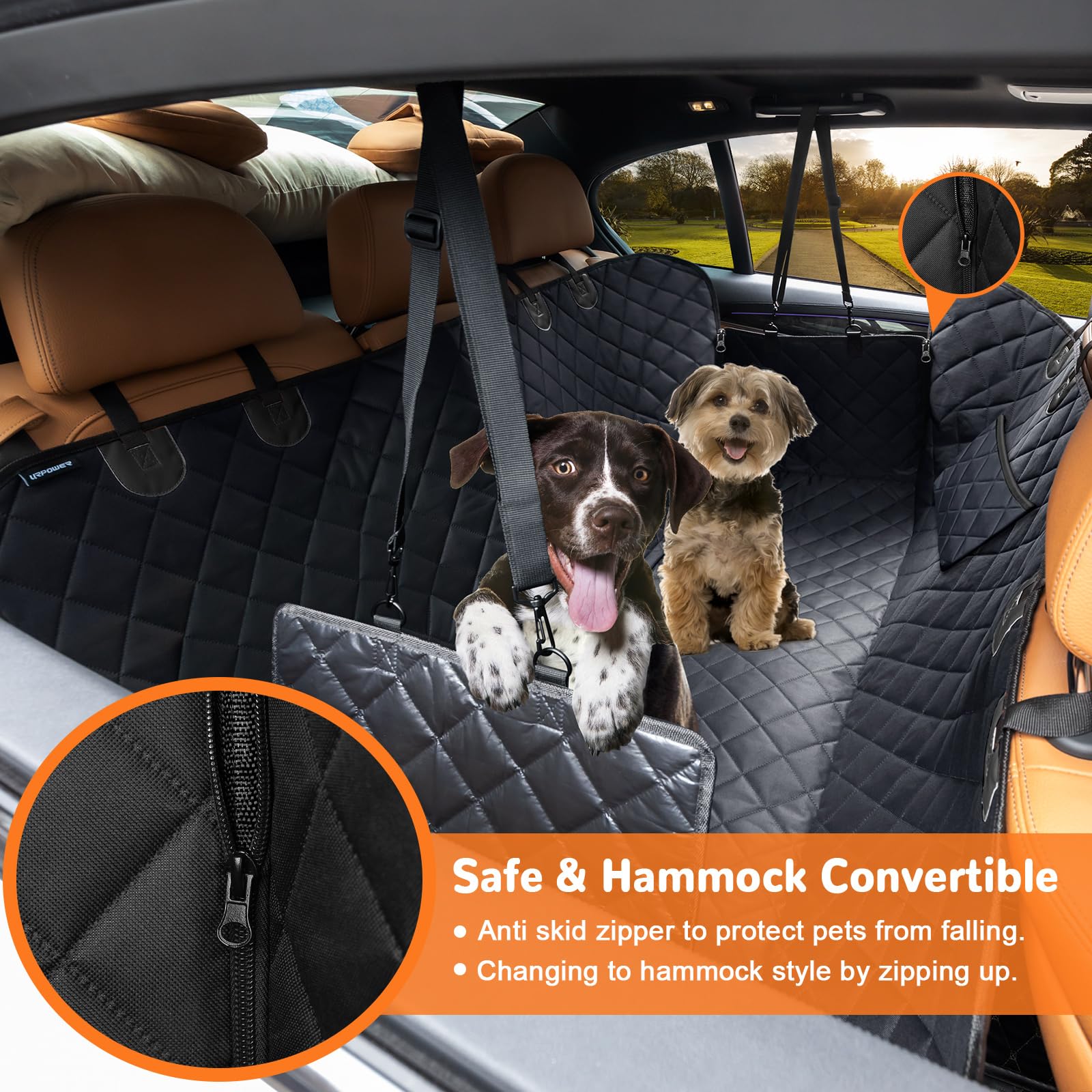 URPOWER side-zipper feature assists dogs entering and exiting safely