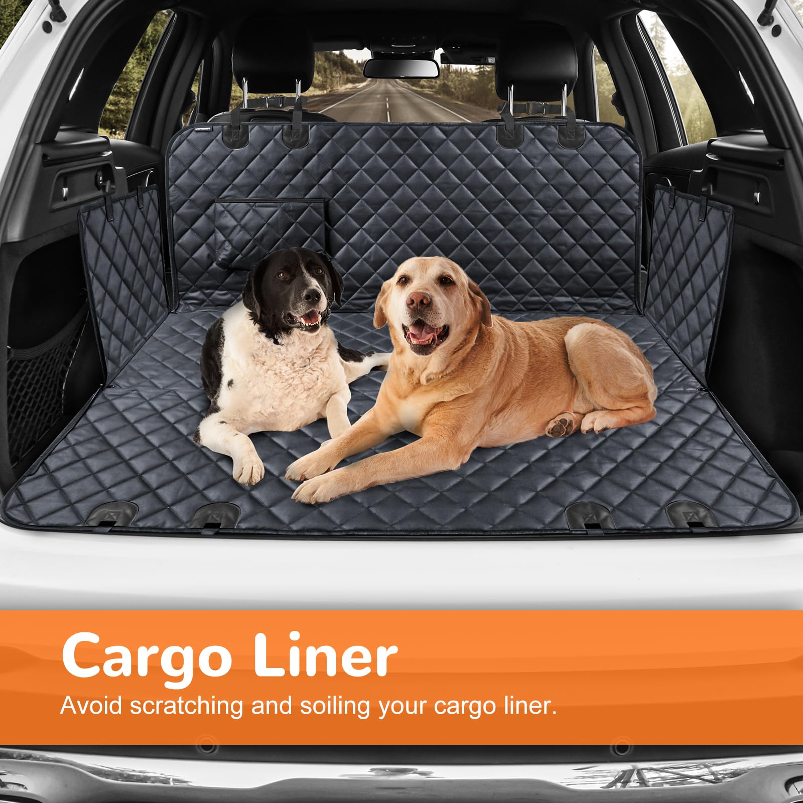 URPOWER dog seat cover no smell material for calmer rides