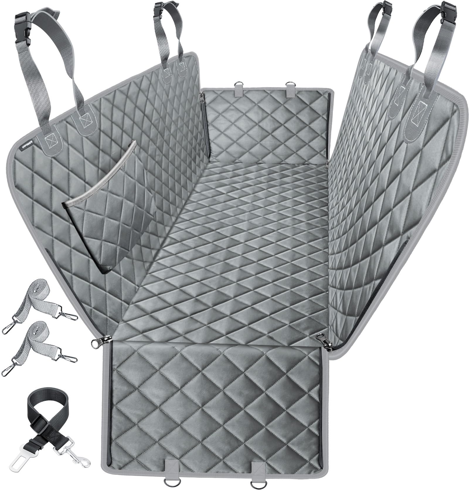 URPOWER dog seat cover backseat waterproof protects upholstery from mud and spills