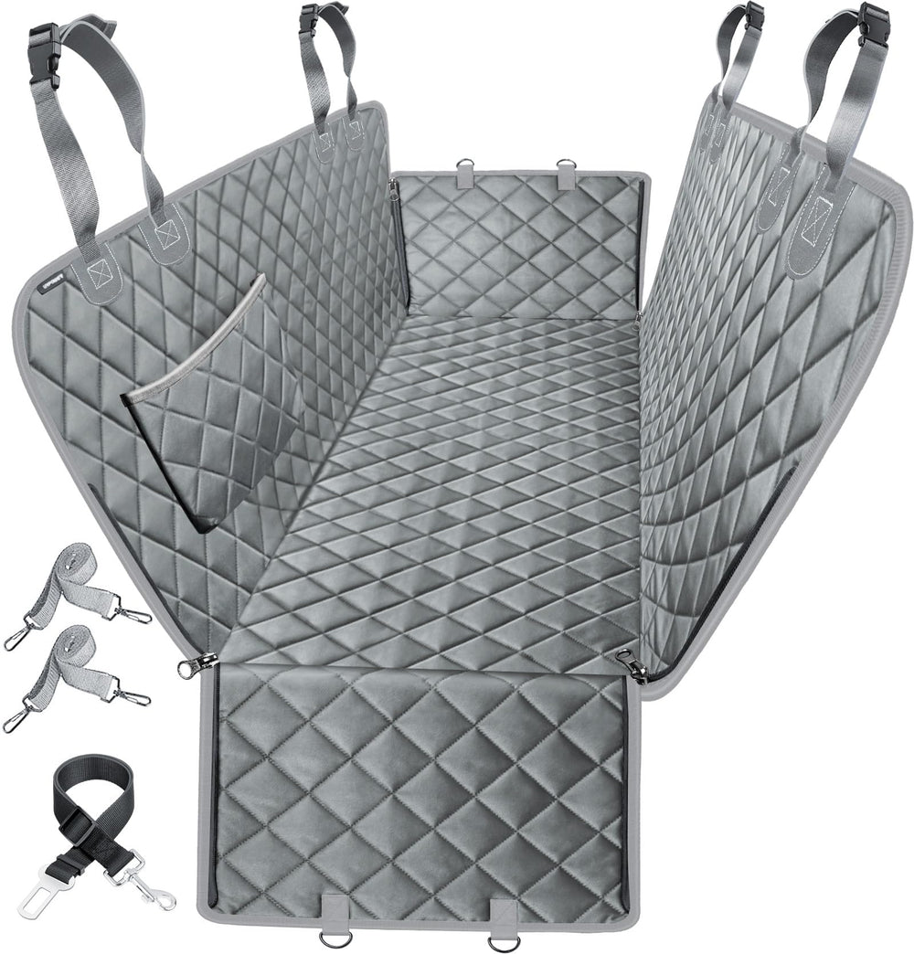 URPOWER dog seat cover backseat waterproof protects upholstery from mud and spills