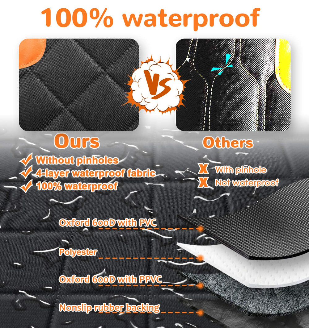 URPOWER waterproof Oxford seat cover keeps seats clean and fur-free during muddy adventures